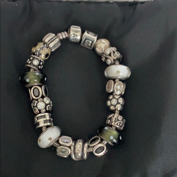 Pandora Bracelet filled with beautiful Charms!